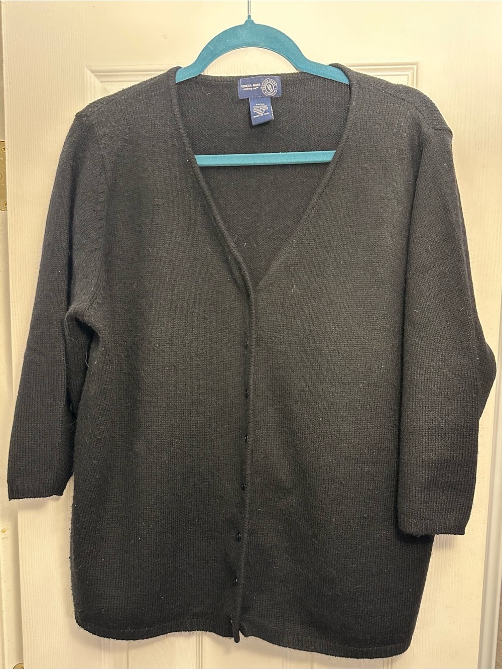 🖤🖤Vtg. Venezia Jeans Clothing Co. Button-Up Cardigan, 3/4 Sleeves, 18/20